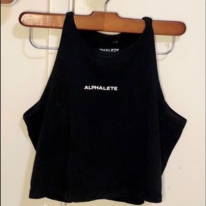 Alphalete medium black crop top
